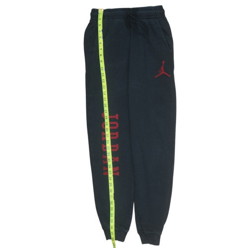 Jordan Mens Black Sweatpants Size M Regular Fit Elastic Waist