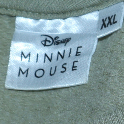 Disney Minnie Mouse Womens Green XXL Pullover Sweatshirt