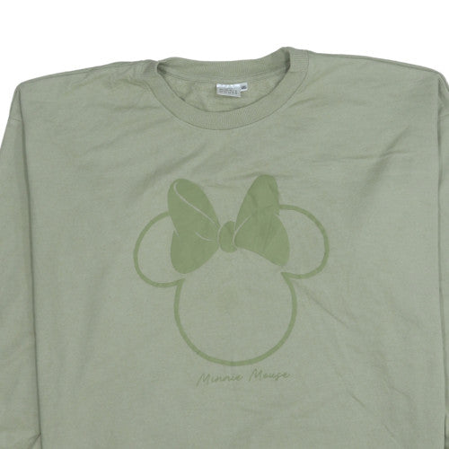 Disney Minnie Mouse Womens Green XXL Pullover Sweatshirt