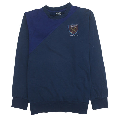Umbro Men Blue XL Pullover Sweatshirt West Ham United Foundation