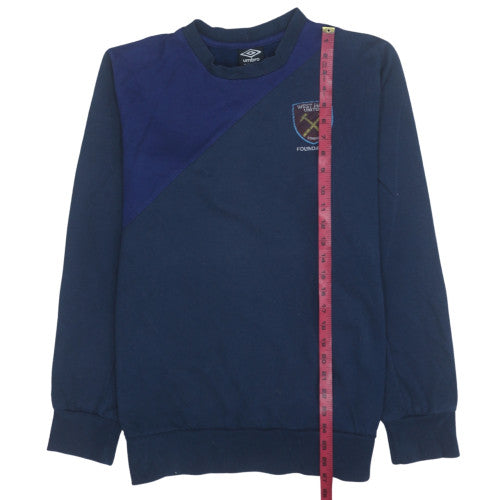 Umbro Men Blue XL Pullover Sweatshirt West Ham United Foundation