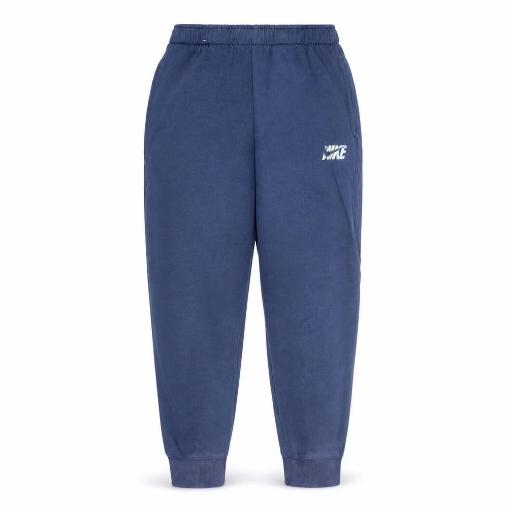Front view of Nike Men's Blue Fleece Sweatpants Joggers, size S, Regular Fit