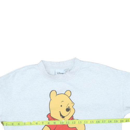 Disney Womens Grey Winnie the Pooh Pullover Sweatshirt 2XS