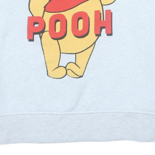 Disney Womens Grey Winnie the Pooh Pullover Sweatshirt 2XS