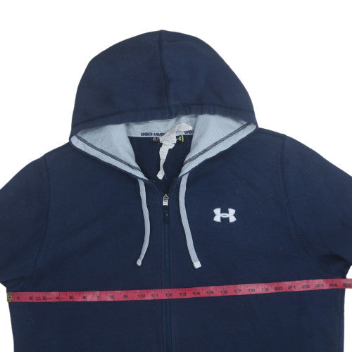 Under Armour Men's Blue Full Zip Hoodie Size XL Cotton Blend Fleece