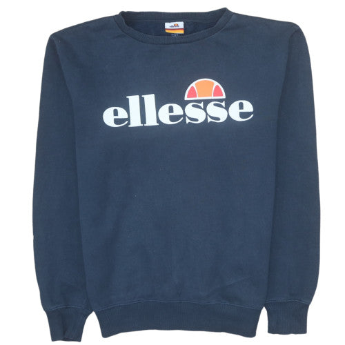 Ellesse Women's Navy Blue Crew Neck Pullover Sweatshirt UK 10