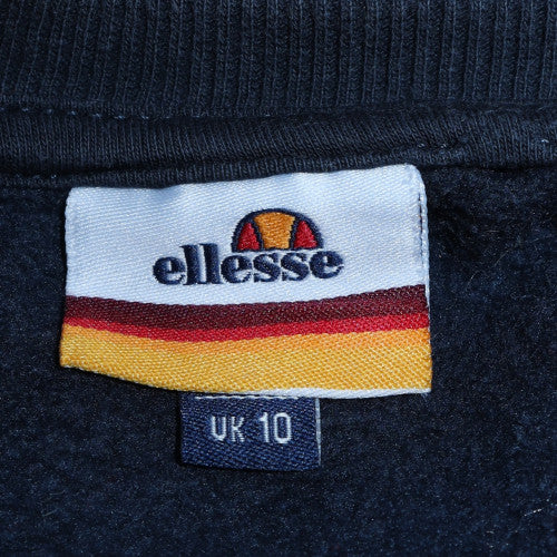 Ellesse Women's Navy Blue Crew Neck Pullover Sweatshirt UK 10