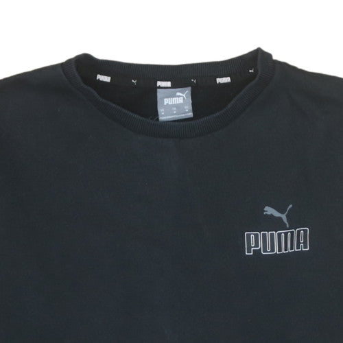 Puma Men's Black Crew Neck Pullover Sweatshirt Size M