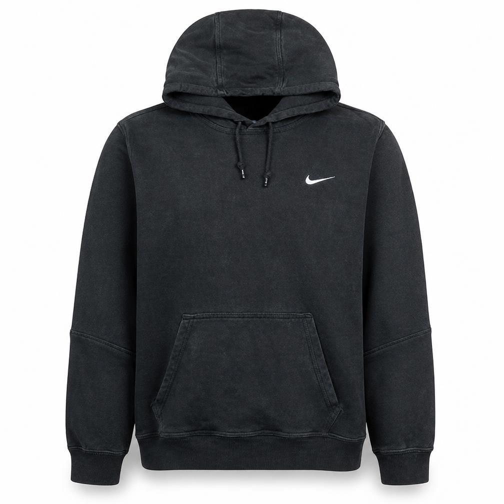Nike Men's Black Pullover Hoodie L Regular Fit Fleece Sportswear