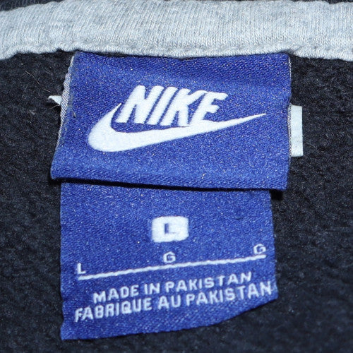 Nike Men's Black Pullover Hoodie L Regular Fit Fleece Sportswear
