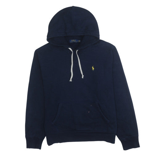 Ralph Lauren Men's Blue Pullover Hoodie L Drawstring Classic Fit