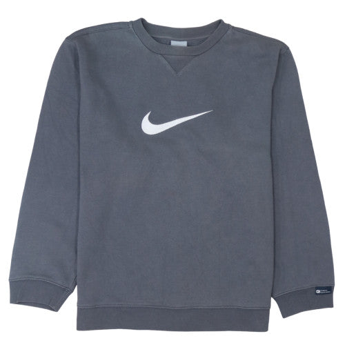 Nike Boys Dark Grey Crew Neck Pullover Sweatshirt Size 15-16 Years
