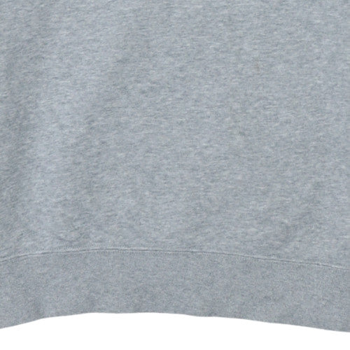 Nike Men's Grey Black Logo Crew Neck Pullover Sweatshirt M