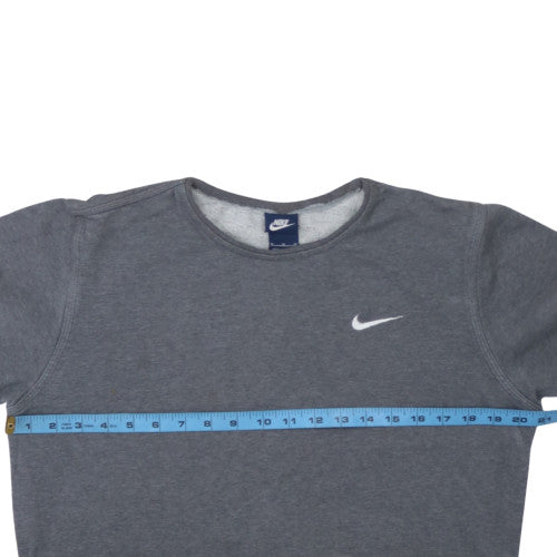Nike Women’s Grey Pullover Sweatshirt M Cotton Blend