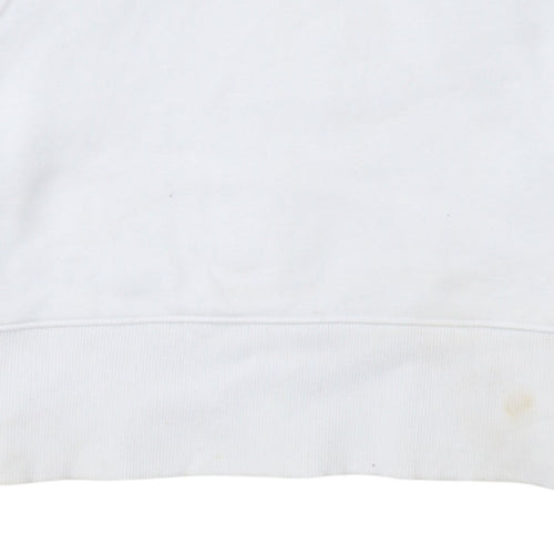 Tommy Jeans Men's White M Crew Neck Pullover Sweatshirt