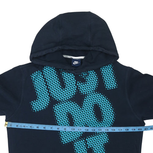 Nike Men's Blue Graphic Pullover Hoodie Size S