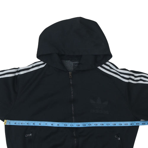 Adidas Men's Black Full Zip Hoodie L Sportswear Sweatshirt