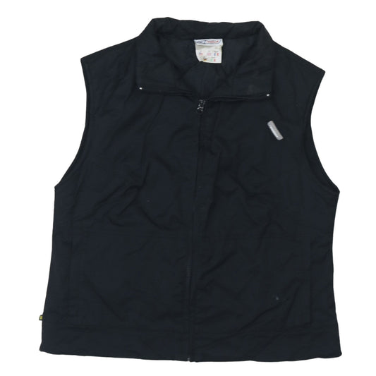 Reebok Women's Black Size 10 Sleeveless Zip Waistcoat Bodywarmer