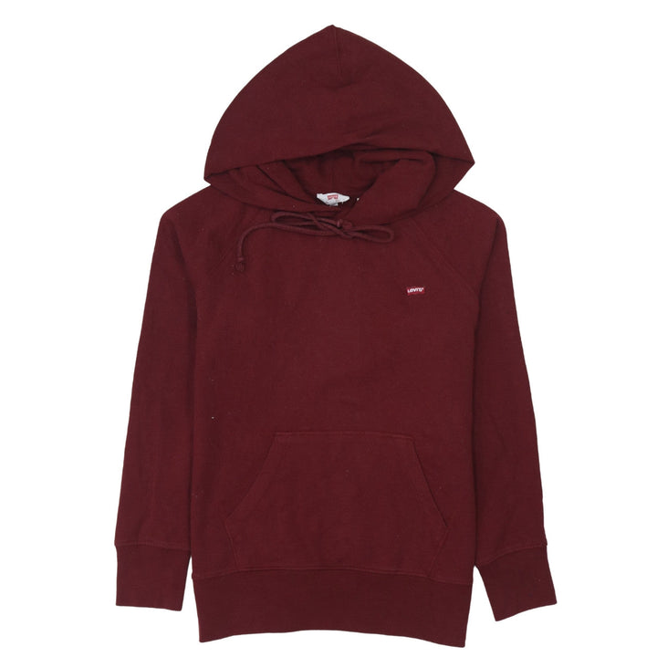 Levi's Women's Burgundy Pullover Hoodie XS Cotton Blend Casual