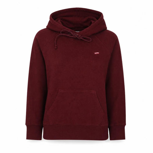 Levi's Women's Burgundy Pullover Hoodie XS Cotton Blend Casual