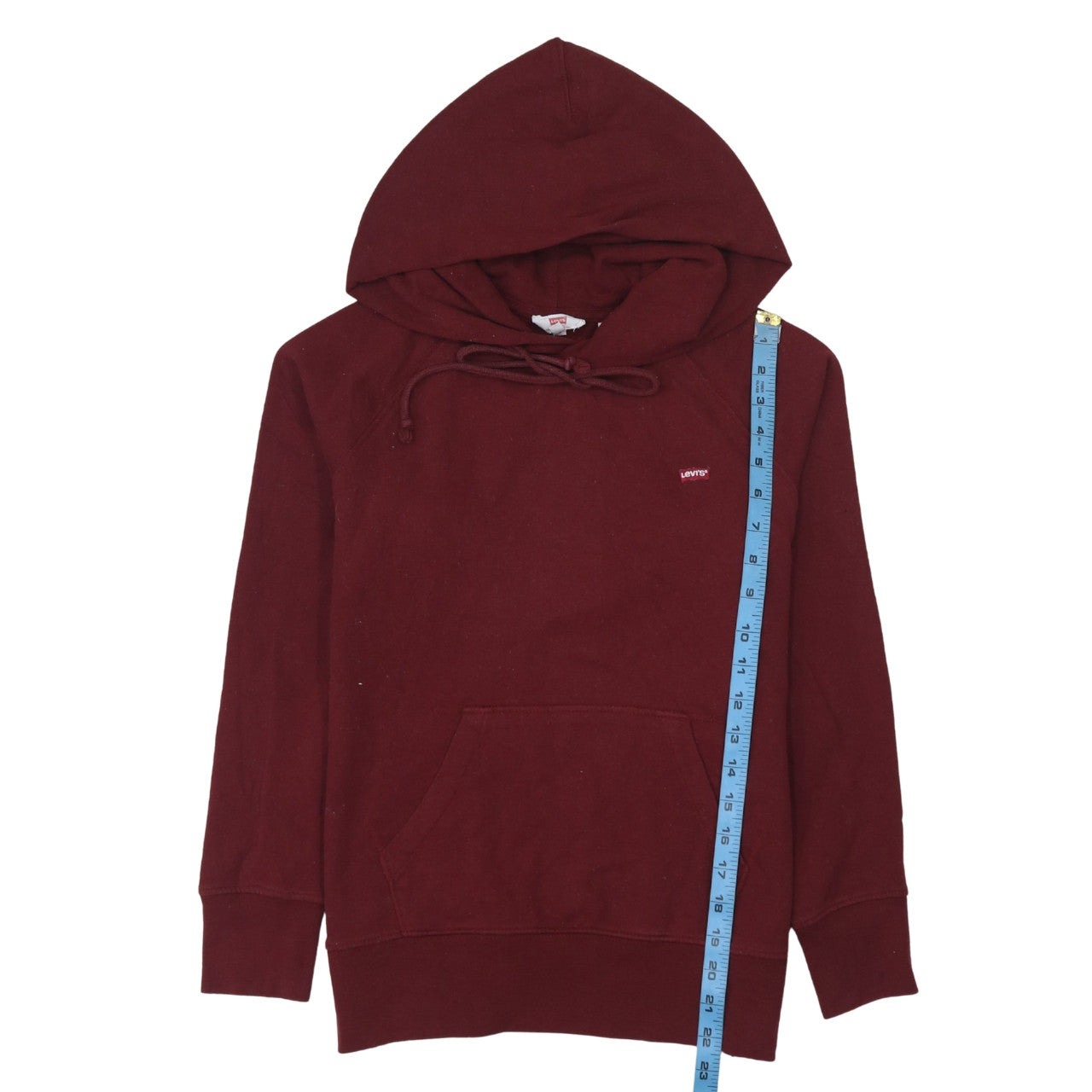 Levi's Women's Burgundy Pullover Hoodie XS Cotton Blend Casual