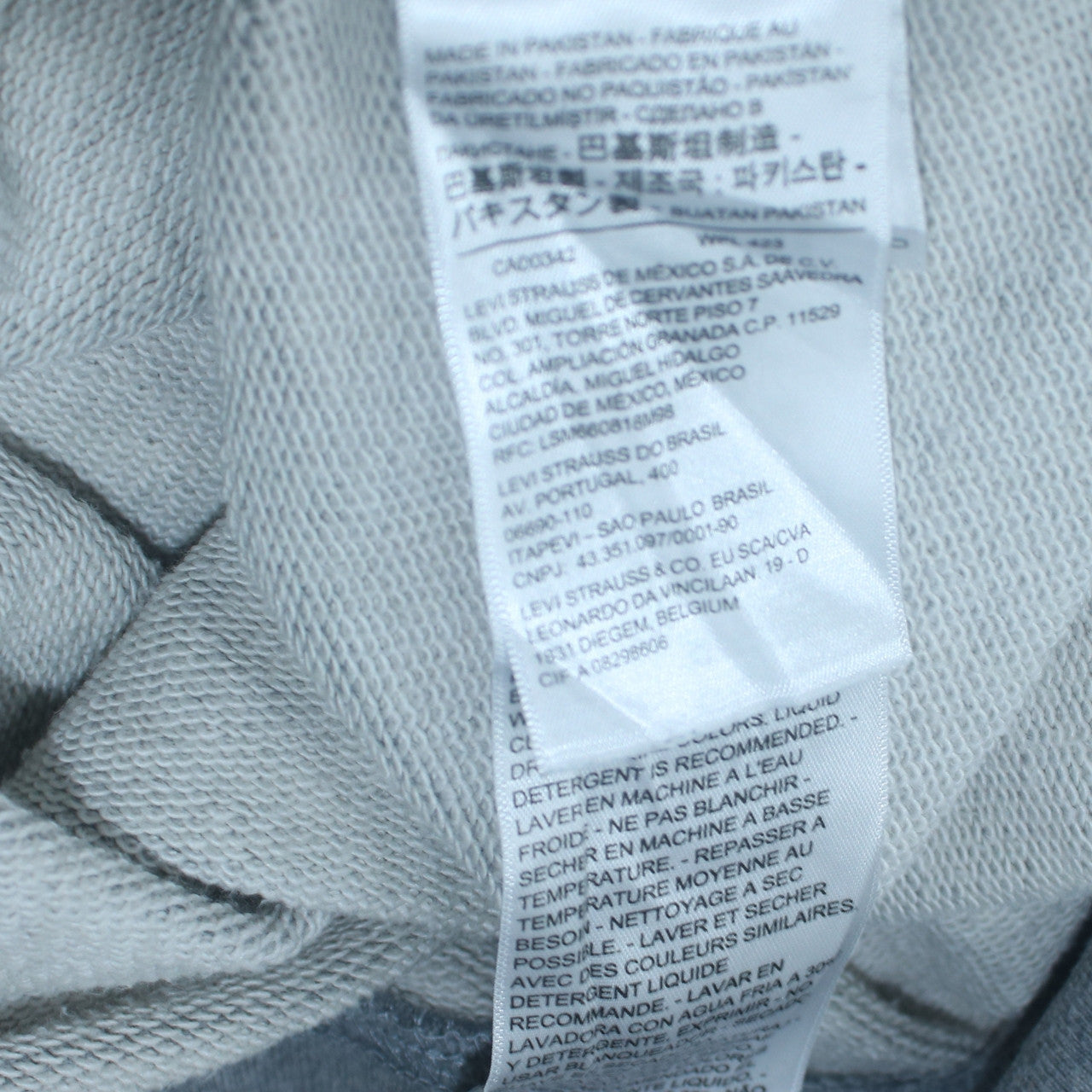 Levi's Men's Grey Crew Neck Pullover Sweatshirt Size S