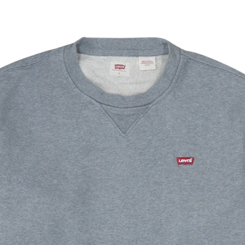 Levi's Men's Grey Crew Neck Pullover Sweatshirt Size S