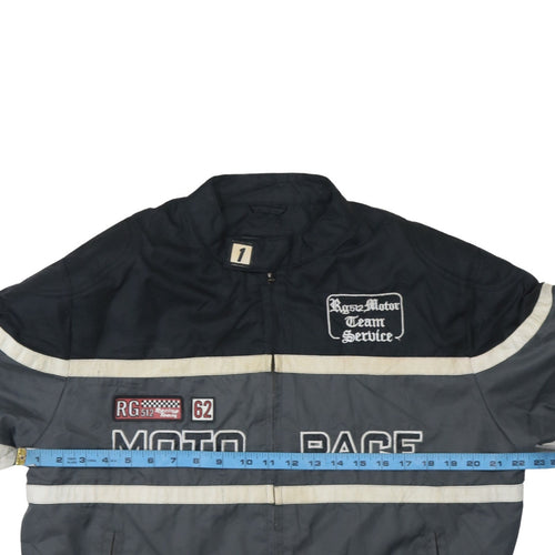 RG 512 Women's Grey Motorcycle Jacket Size 14 Racing Style