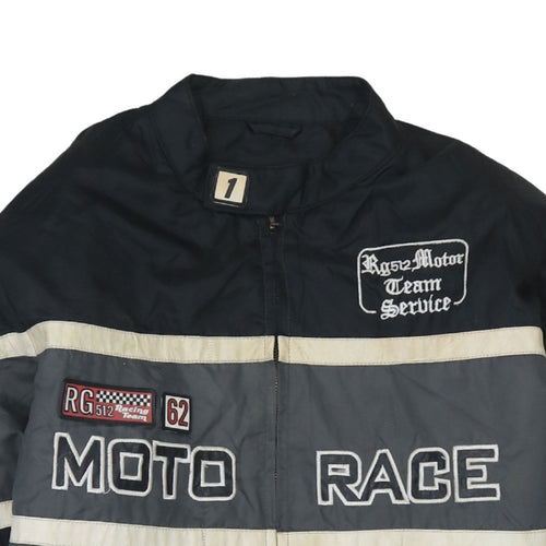 RG 512 Women's Grey Motorcycle Jacket Size 14 Racing Style