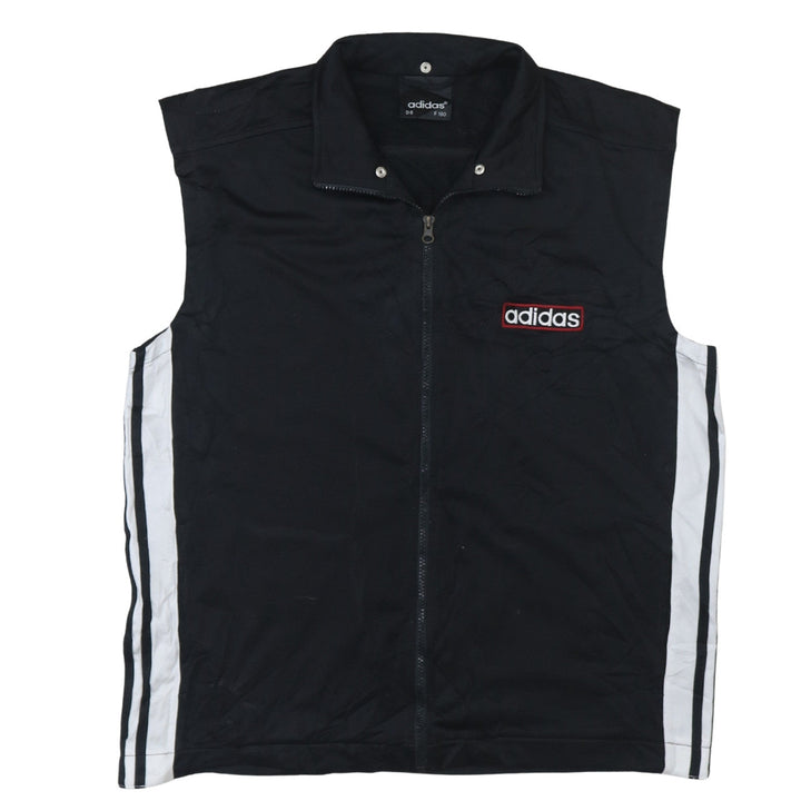 Adidas Men's Black Sleeveless Track Jacket Size 40 Regular Fit
