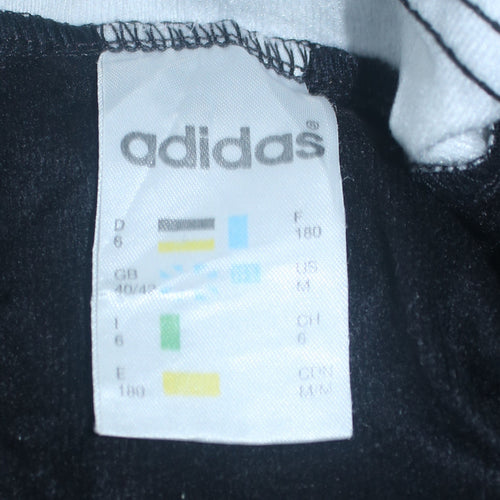 Adidas Men's Black Sleeveless Track Jacket Size 40 Regular Fit