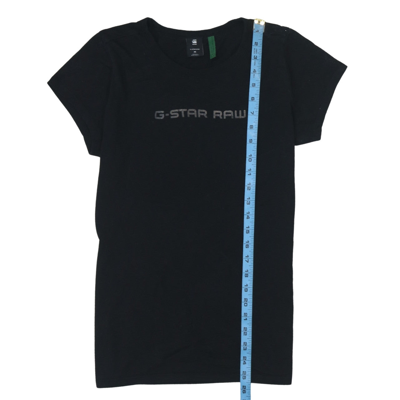 G-Star Raw Women's Black Cotton Crew Neck T-Shirt Size M