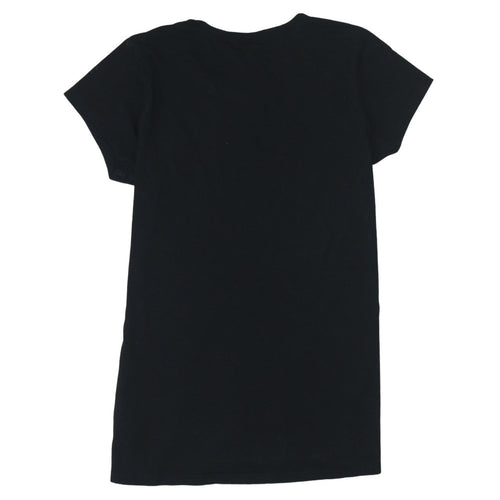 G-Star Raw Women's Black Cotton Crew Neck T-Shirt Size M