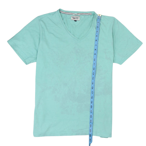Tommy Hilfiger Men's Green V-Neck Cotton T-Shirt XL