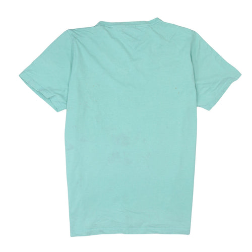 Tommy Hilfiger Men's Green V-Neck Cotton T-Shirt XL