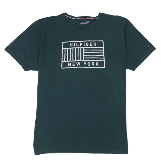 Tommy Hilfiger Men's Green XL Graphic New York T-Shirt