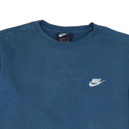 Nike Men's Blue Pullover Crew Neck Sweatshirt Size L