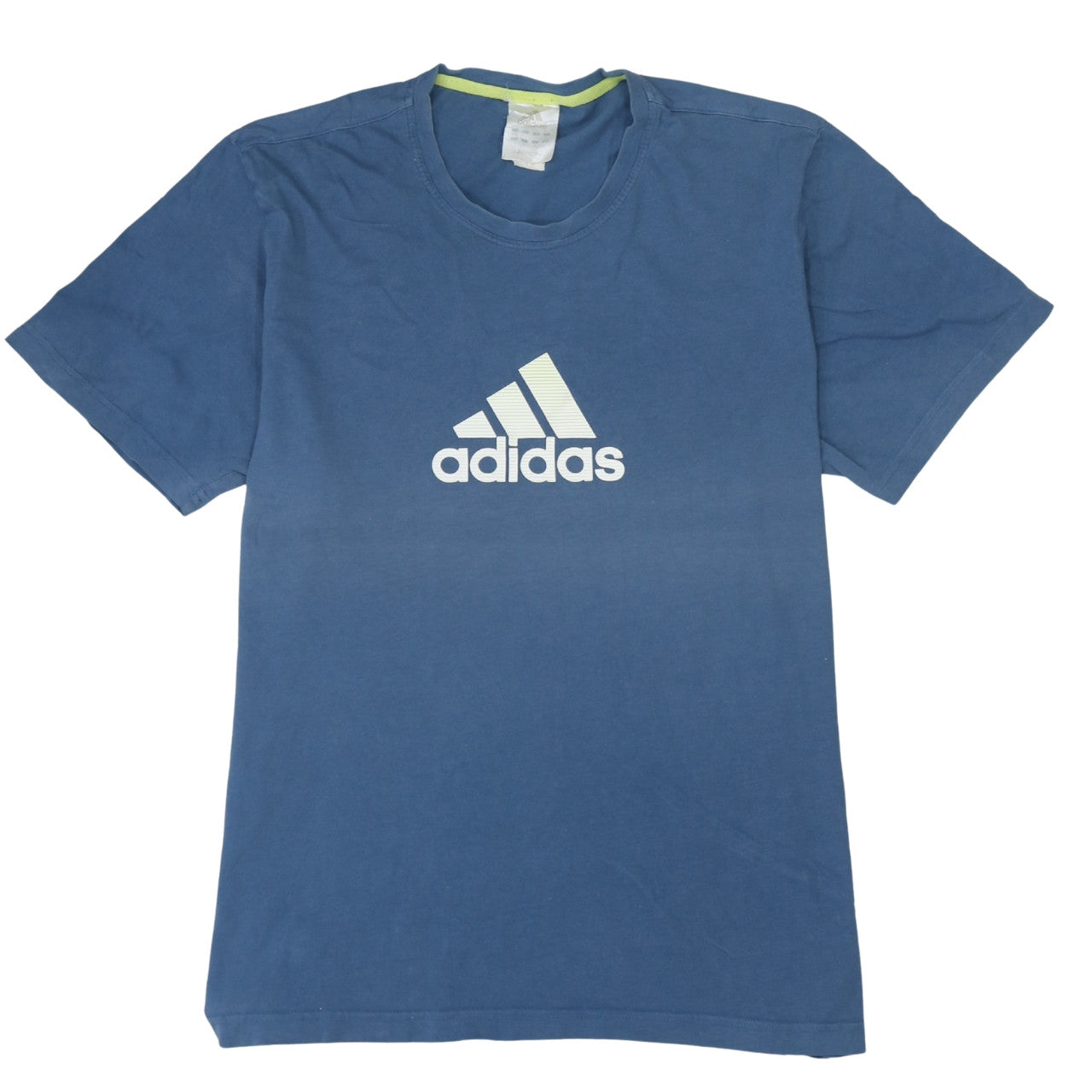 Adidas Men's Blue Crew Neck Short Sleeve Cotton Sports T-Shirt M