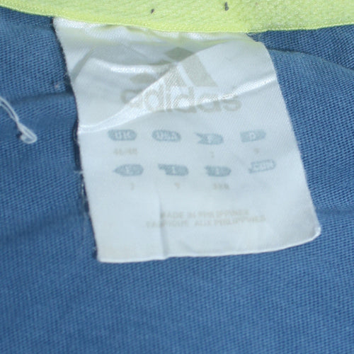 Adidas Men's Blue Crew Neck Short Sleeve Cotton Sports T-Shirt M