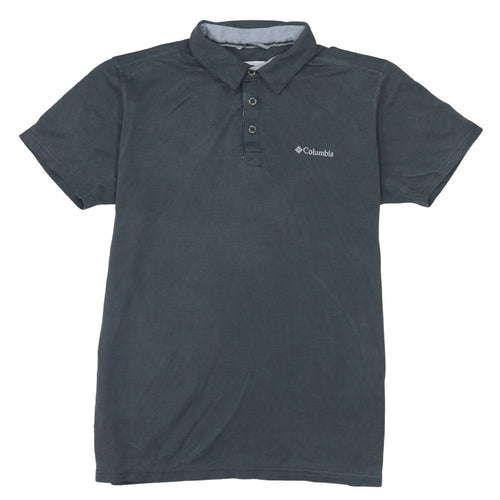 Columbia Men's Black M Polo Shirt Regular Fit Short Sleeve