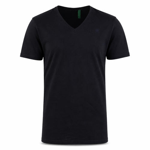 G-Star RAW Men's Black V-Neck Cotton T-Shirt Size M