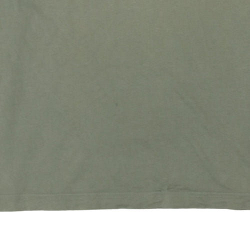 G-Star Men’s Green Graphic Print Cotton Crew Neck T-Shirt Size M