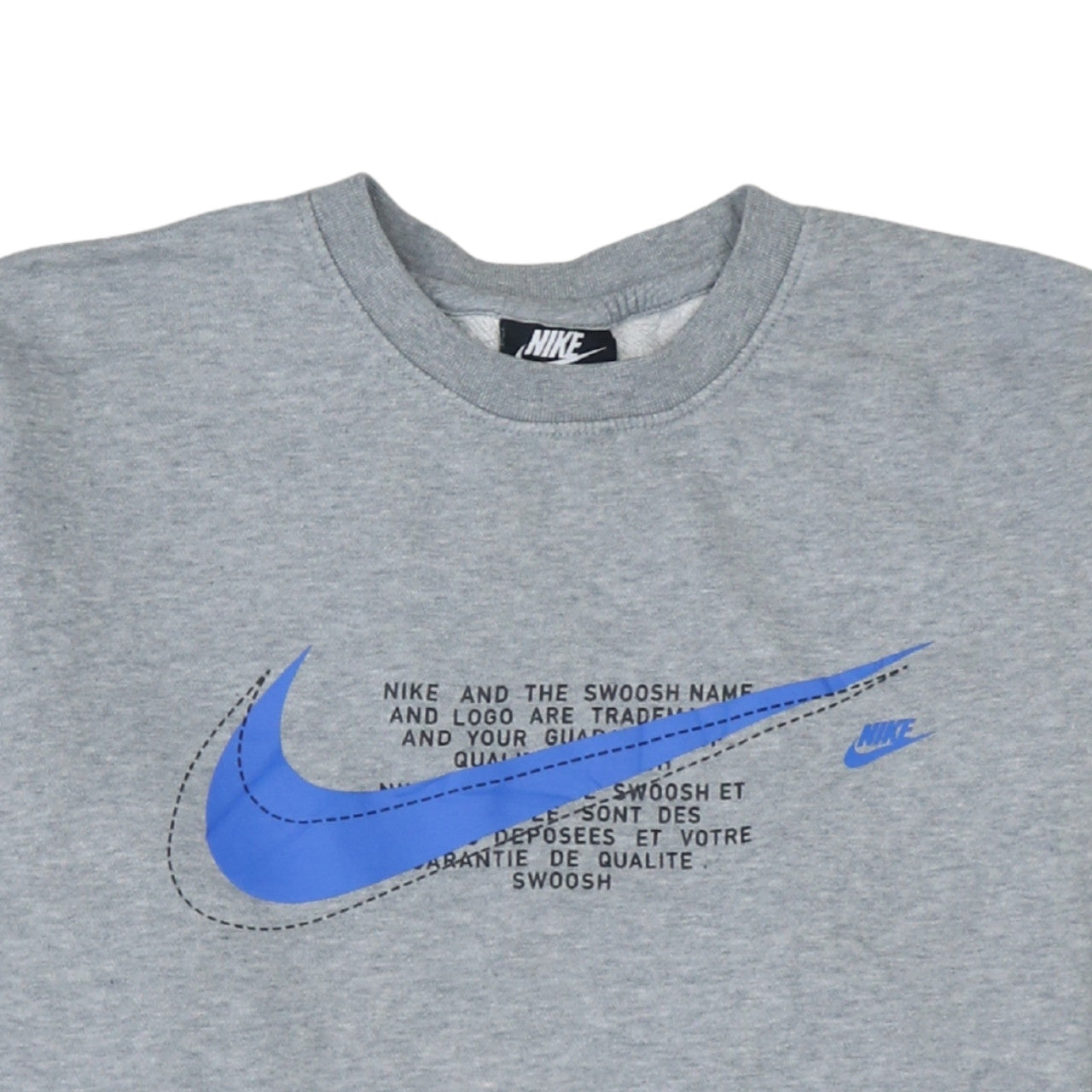 Nike Men's Grey Graphic Logo Pullover Sweatshirt Size S