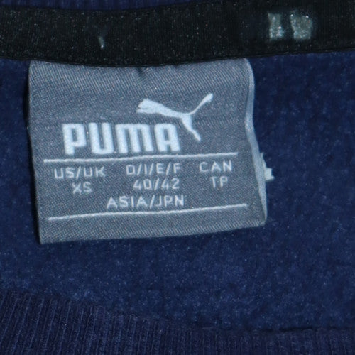 Puma Men's Blue Crew Neck Pullover Sweatshirt XS Regular Fit