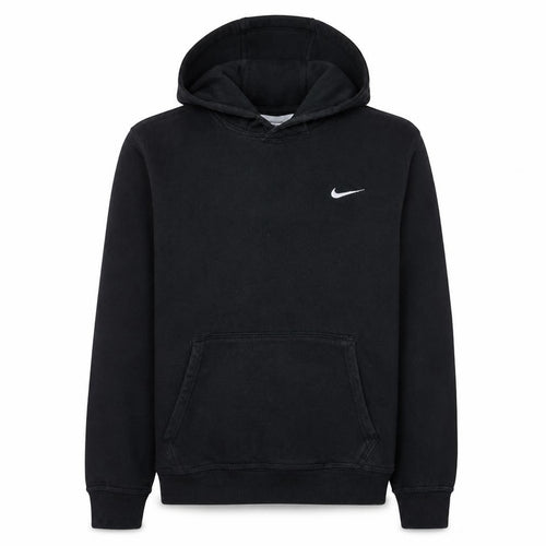 Nike Men's Black XL Pullover Hoodie with Logo Fleece Sweatshirt