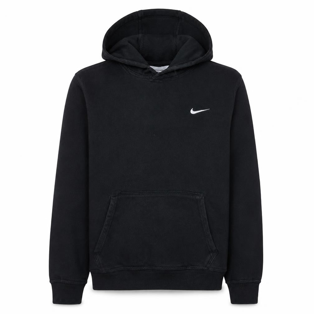 Nike Men's Black XL Pullover Hoodie with Logo Fleece Sweatshirt