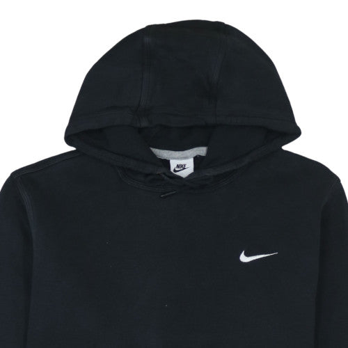 Nike Men's Black XL Pullover Hoodie with Logo Fleece Sweatshirt