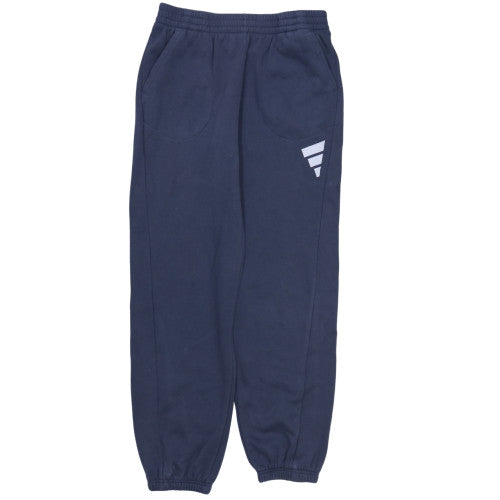 Adidas Boys Blue Jogger Trousers 13-14 Years Cotton Fleece Sweatpants