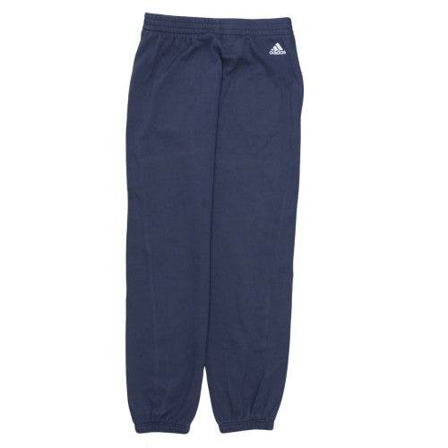 Adidas Boys Blue Jogger Trousers 13-14 Years Cotton Fleece Sweatpants
