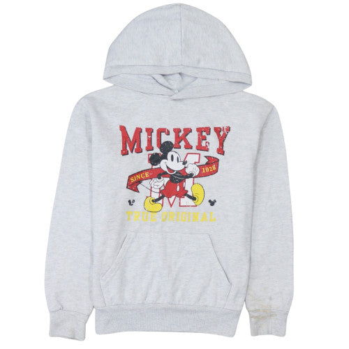 Disney Primark Women Grey 2XS Pullover Hoodie Mickey Print